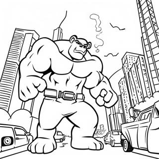 Rampage City Destruction Coloring Page 46104-36809