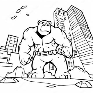 Rampage City Destruction Coloring Page 46104-36811