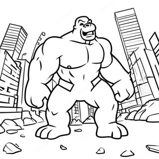 Rampage City Destruction Coloring Page 46104-36812