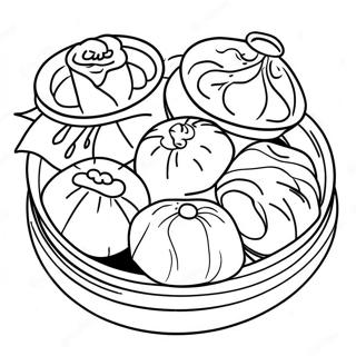 Delicious Dim Sum Coloring Page 46114-36823