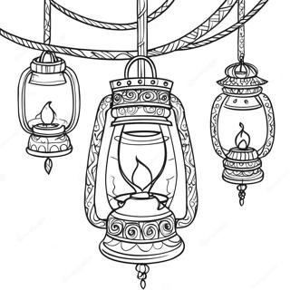 Tangled Lanterns Coloring Page 46123-36820