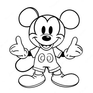 Mickey Mouse Shorts Coloring Pages