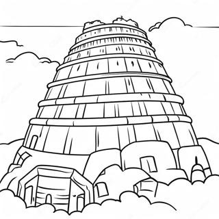 Tower Of Babel Coloring Pages