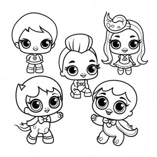 Cute Monster High Baby Characters Coloring Page 46154-36852