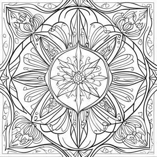 Beautiful Islamic Geometric Patterns Coloring Page 46164-36862