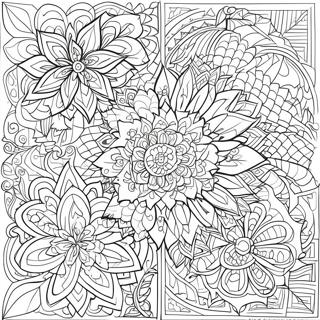 Beautiful Islamic Geometric Patterns Coloring Page 46164-36863