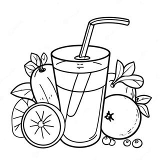 Juice Coloring Pages