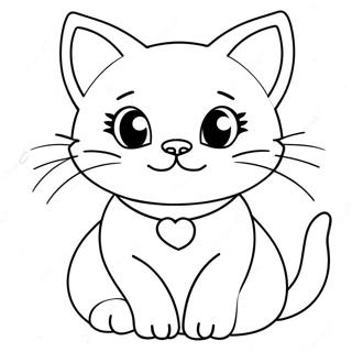 Marie The Cat Coloring Page 4617-3812