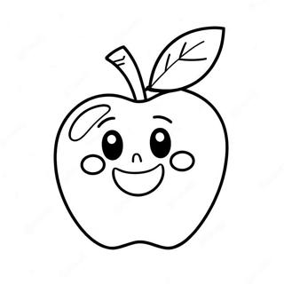 Apple Template Coloring Pages