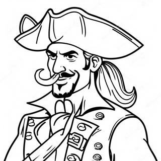 Pirate Captain Hook Coloring Page 46194-36883