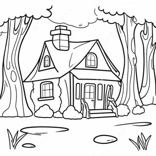 Little House In The Big Woods Coloring Pages