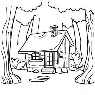 Little House In The Big Woods Coloring Page 46223-36903