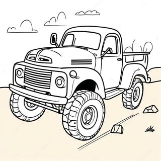 Adventurous Off Road Truck Coloring Page 46234-36914