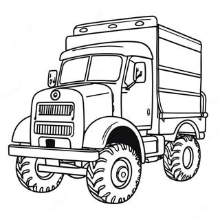 Adventurous Off Road Truck Coloring Page 46234-36916