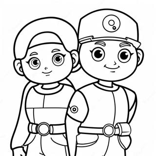 Jessie And James Team Rocket Coloring Page 46244-36922