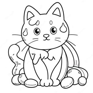 Candy Cat Coloring Page 46263-36933