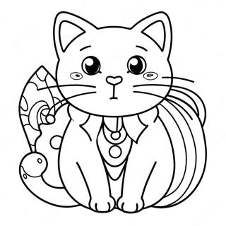 Candy Cat Coloring Page 46263-36934