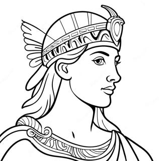 Athena Goddess Coloring Page 46293-36958