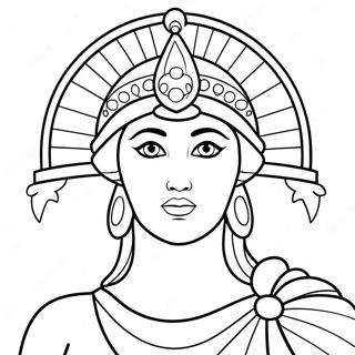 Athena Goddess Coloring Page 46293-36960