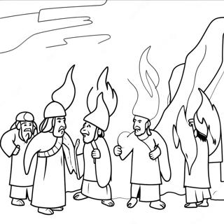 Fiery Furnace Coloring Page 46383-37027