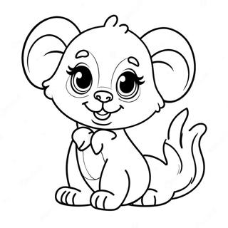 Cute Baby Animal Coloring Page 46393-37036