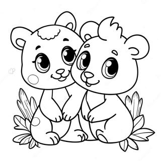 Adorable Baby Animal Friends Coloring Page 46394-37038