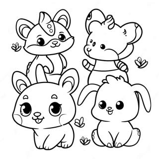 Adorable Baby Animal Friends Coloring Page 46394-37039