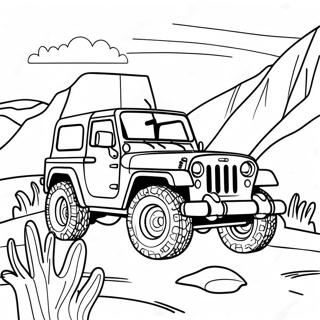 Jeep Adventure Coloring Page 46413-37054