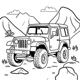 Jeep Adventure Coloring Page 46413-37055