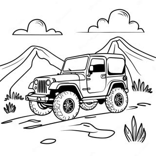 Off Road Jeep Adventure Coloring Page 46414-37050