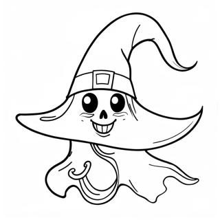 Spooky Witch Hat Coloring Page 46424-37062