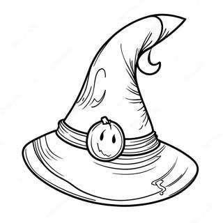 Spooky Witch Hat Coloring Page 46424-37063