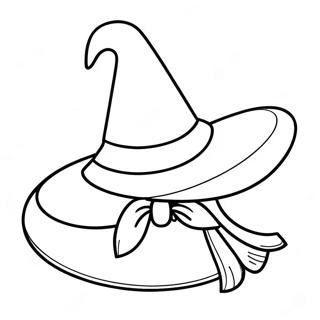 Spooky Witch Hat Coloring Page 46424-37064