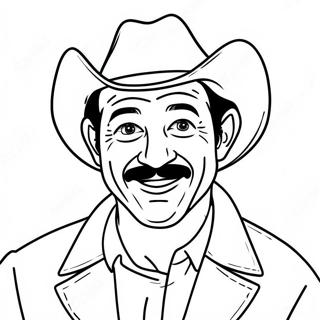 Ted Lasso With A Whimsical Smile Coloring Page 46444-37084