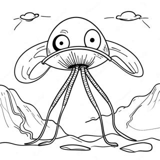 War Of The Worlds Alien Coloring Page 46463-37092