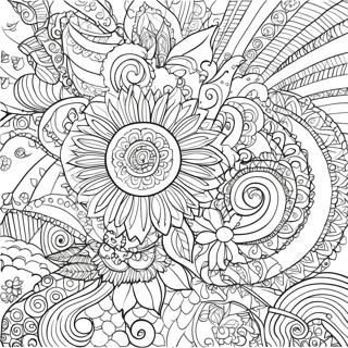 Adult Coloring Page With Intricate Patterns 4646-3822