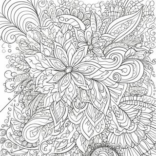 Adult Coloring Page With Intricate Patterns 4646-3824