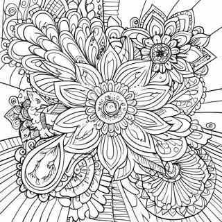 Relaxing Mandala Adult Coloring Page 4647-3826