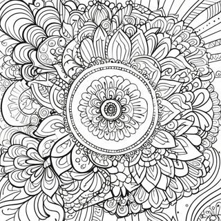 Relaxing Mandala Adult Coloring Page 4647-3828