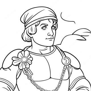 Raphael Coloring Pages