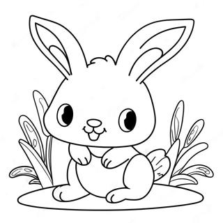 Cream The Rabbit Coloring Pages