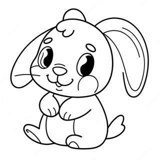 Cute Cream The Rabbit Coloring Page 46554-37164