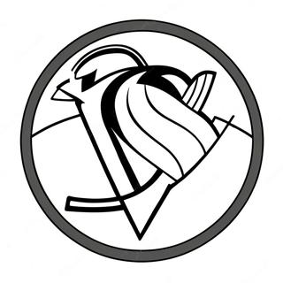 Pittsburgh Penguins Logo Coloring Page 46563-37171