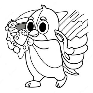 Pittsburgh Penguins Mascot Coloring Page 46564-37173