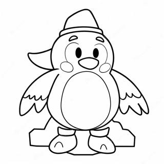 Pittsburgh Penguins Mascot Coloring Page 46564-37175