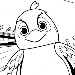 Pittsburgh Penguins Mascot Coloring Page 46564-37176