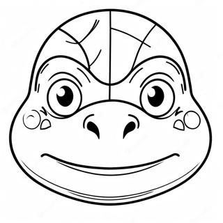 Ninja Turtles Face Coloring Page 46573-37182