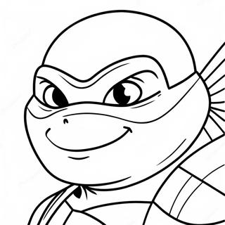 Ninja Turtles Face Coloring Page 46573-37184