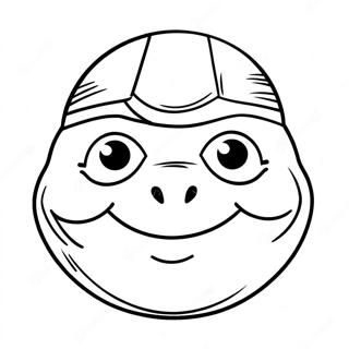 Ninja Turtles Face Coloring Pages