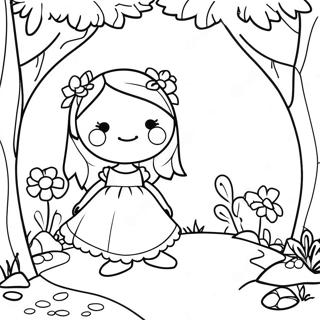 Fairy Garden Coloring Page 46583-37188